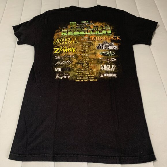 Carolina Rebellion 2014 Music Festival Concert T-Shirt Charlotte Motor Speedway - Picture 3 of 9